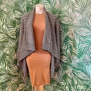 Merona Black and White Cardigan